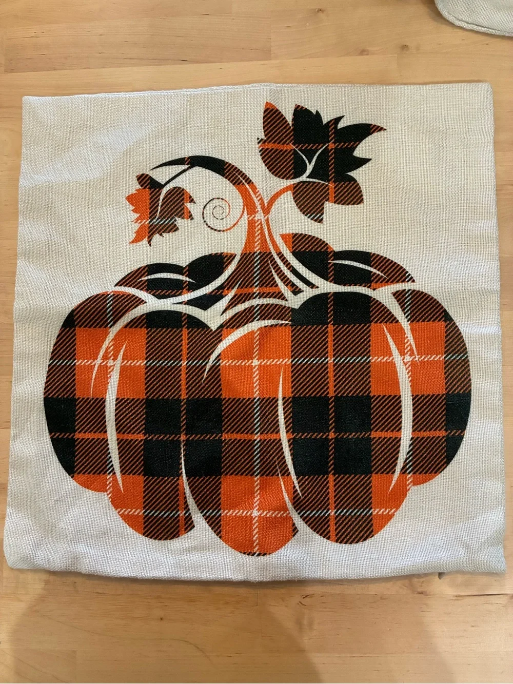 Farmhouse Decorative Pillow Cover . Small Halloween banner farmhouse